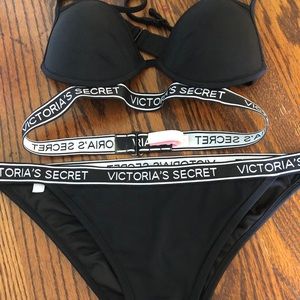 Victoria’s Secret black logo bikini